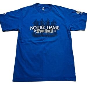 Notre Dame Football 2011 Fighting Irish Blue Tradition T-Shirt Men Medium Cheer